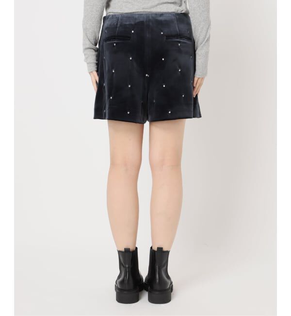 U by SPICK&SPAN「ドット刺繍ベロアパンツ」|その他|