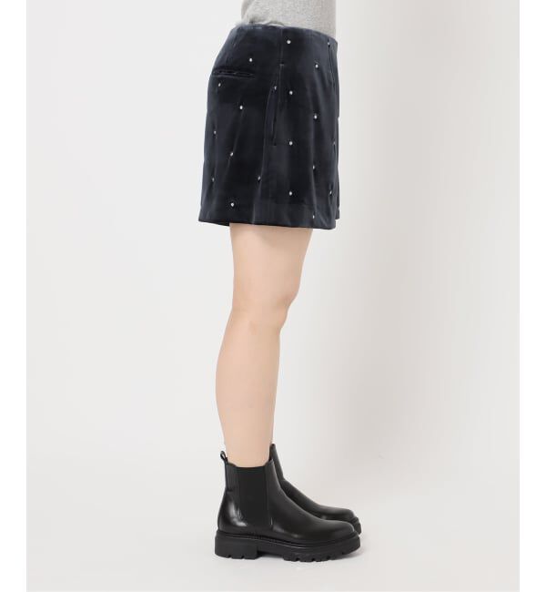 U by SPICK&SPAN「ドット刺繍ベロアパンツ」|その他|