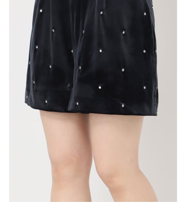 U by SPICK&SPAN「ドット刺繍ベロアパンツ」|その他|