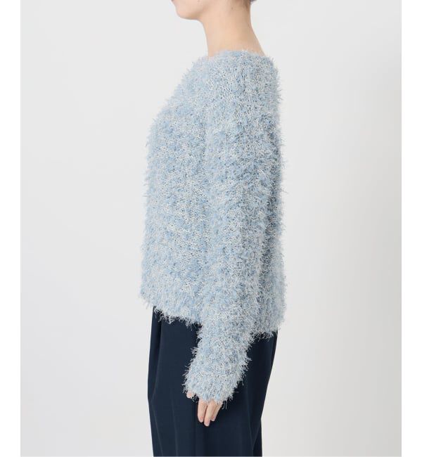  「【洗える】ファンシーヤーンニットプルオーバー」|ニット・セーター|