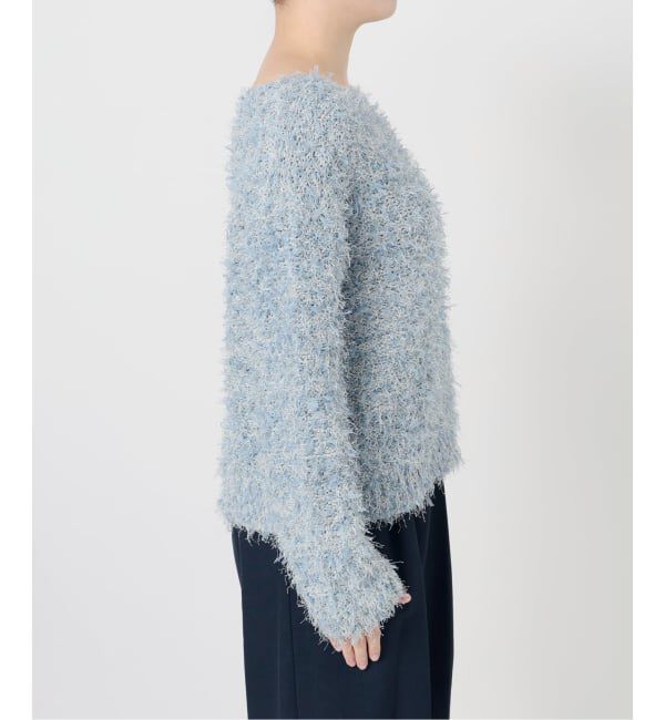  「【洗える】ファンシーヤーンニットプルオーバー」|ニット・セーター|