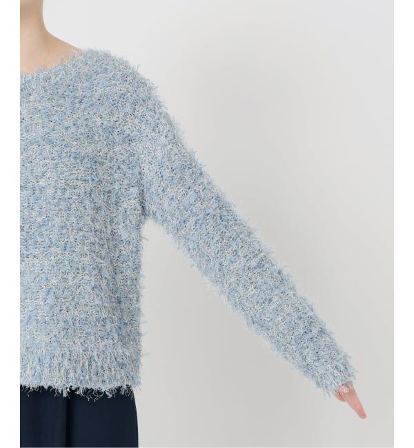  「【洗える】ファンシーヤーンニットプルオーバー」|ニット・セーター|