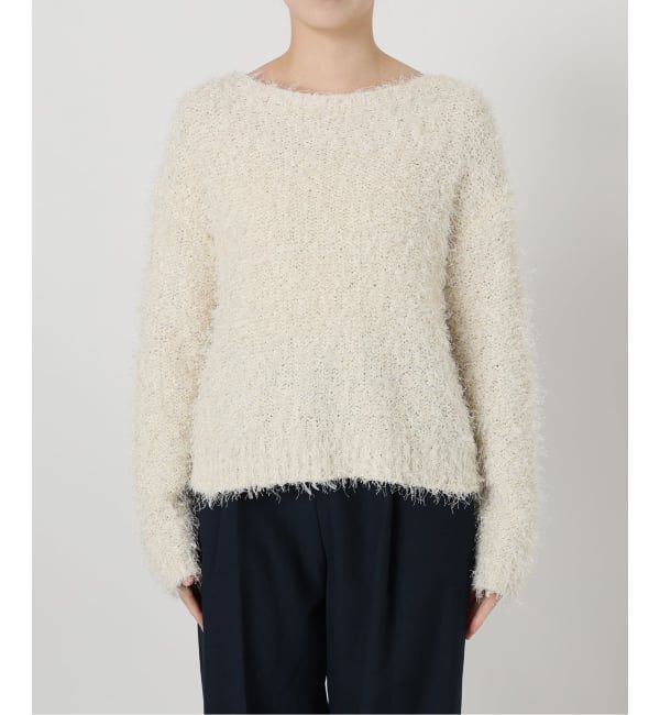  「【洗える】ファンシーヤーンニットプルオーバー」|ニット・セーター|