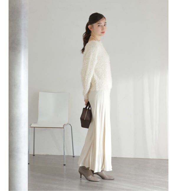  「【洗える】ファンシーヤーンニットプルオーバー」|ニット・セーター|