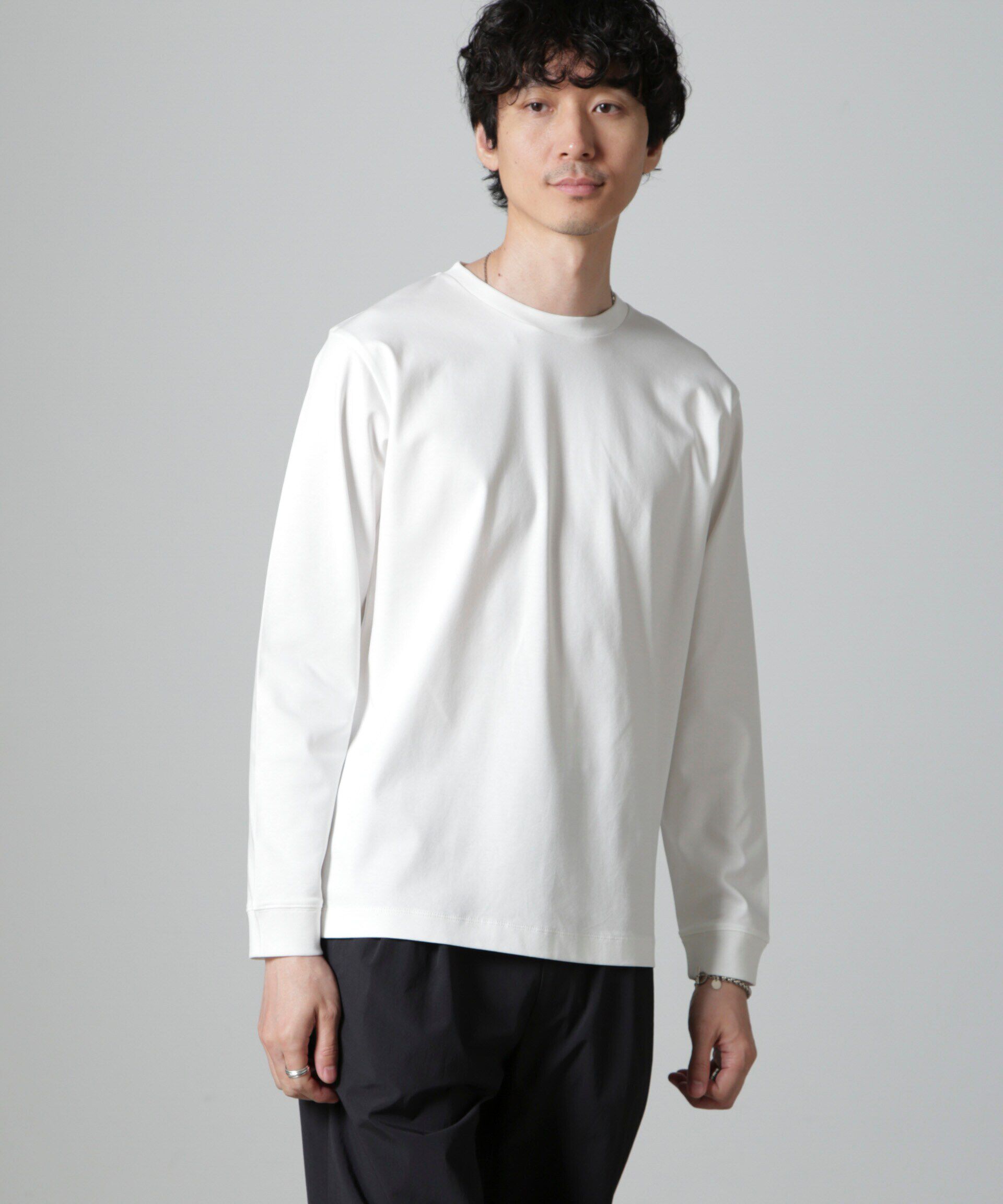 nano･universe「アンチスメルクルーネックTシャツ 長袖」|Tシャツ・カットソー|