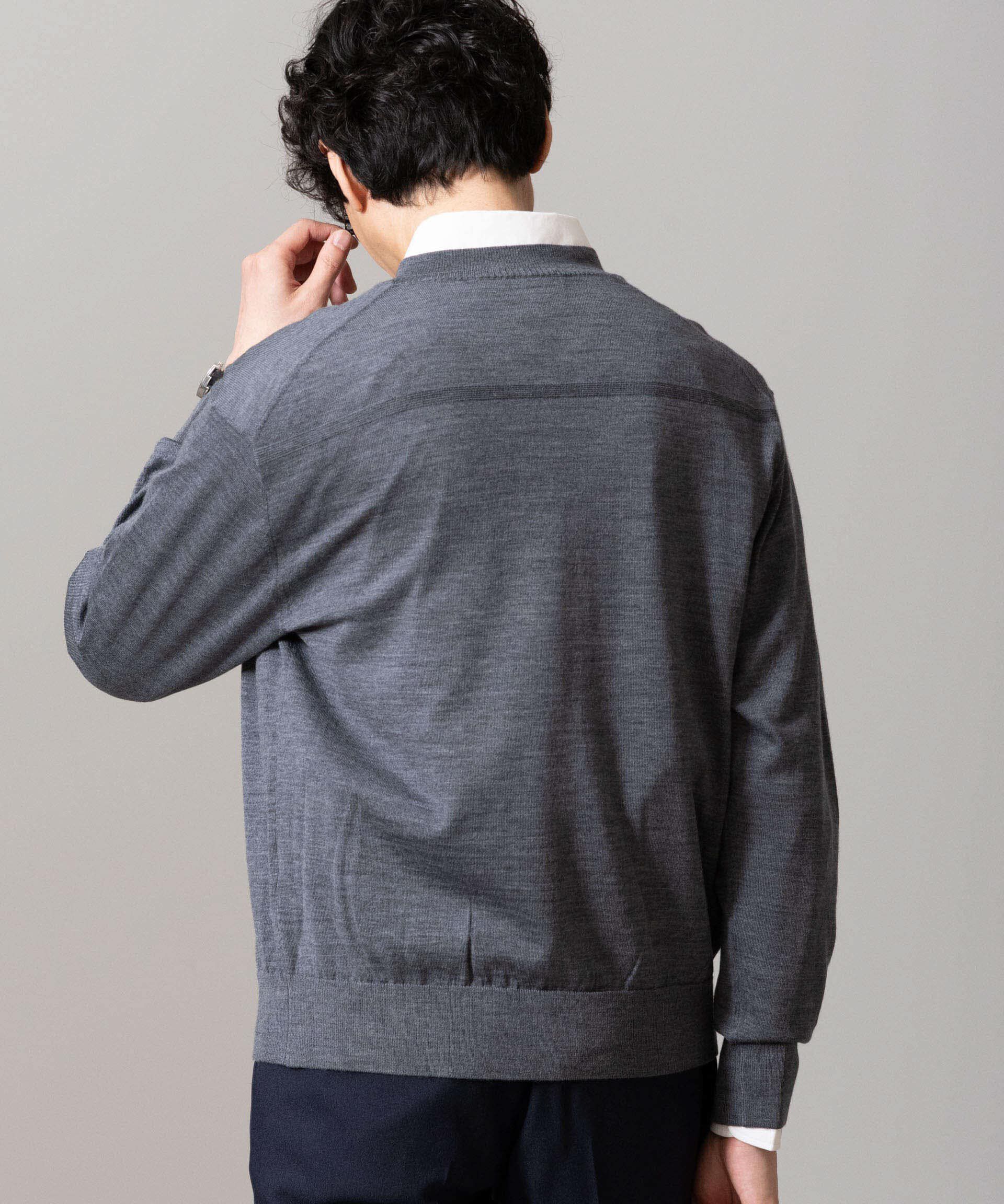 nano･universe「「毛玉レスニット」ファインゲージVネック」|ニット・セーター|