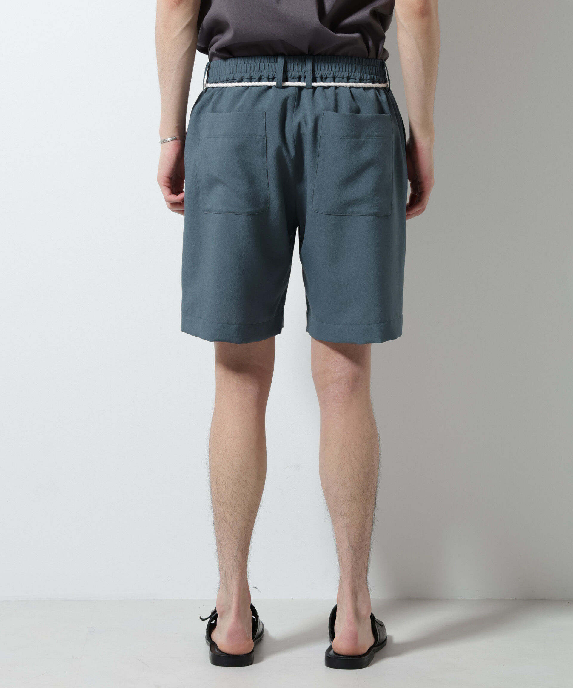 nano･universe「メランジドライイージーショートパンツ（セットアップ可）」|チノ|