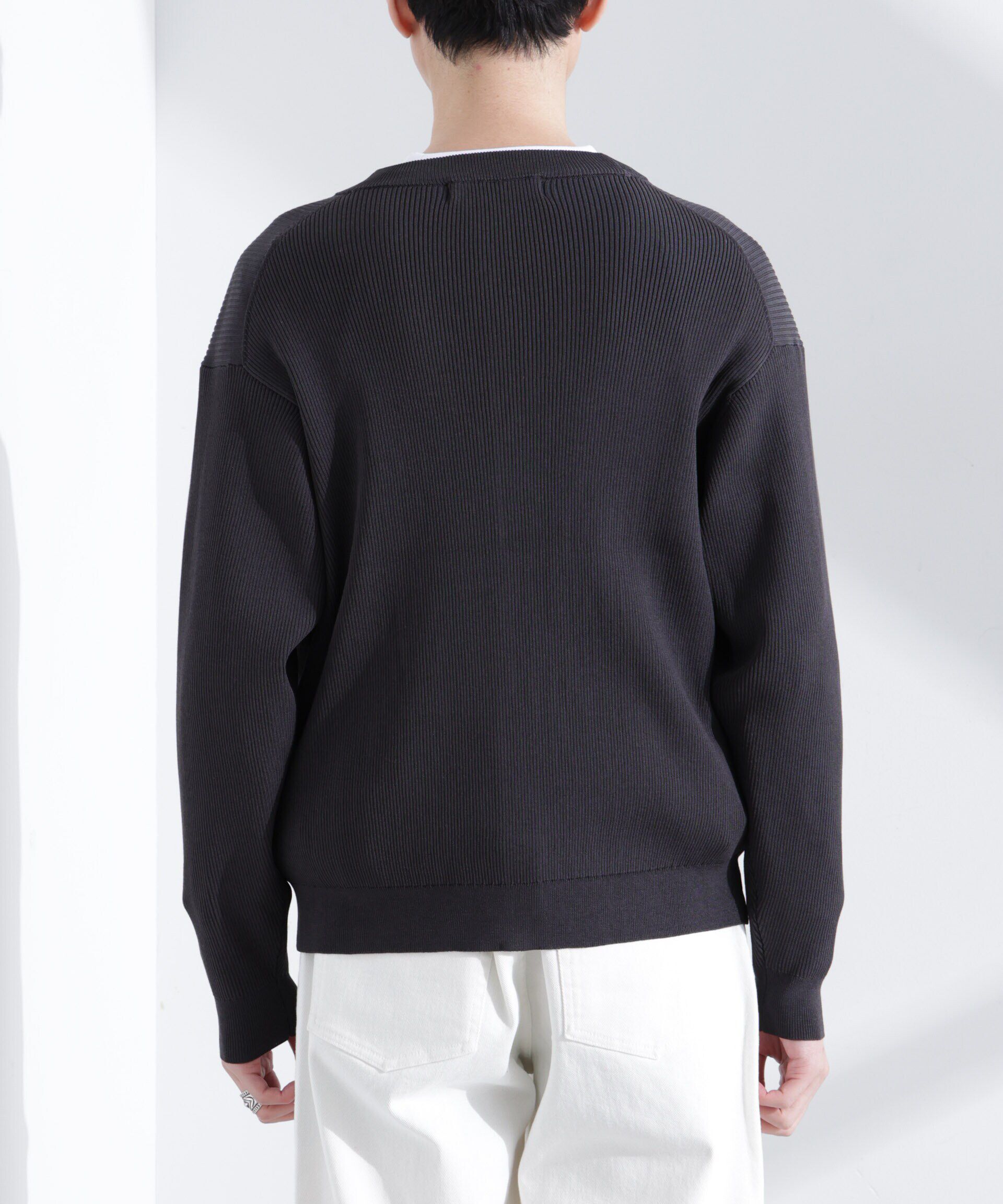  「CICAドライタッチ リブカーディガン」|カーディガン|