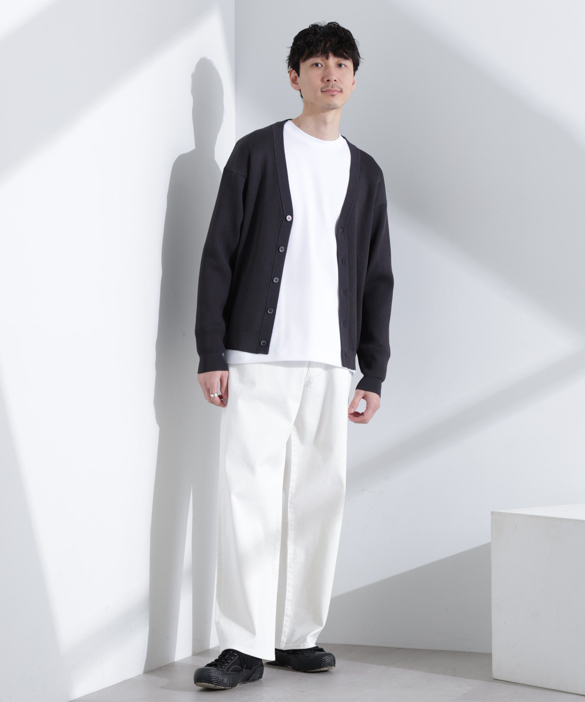  「CICAドライタッチ リブカーディガン」|カーディガン|