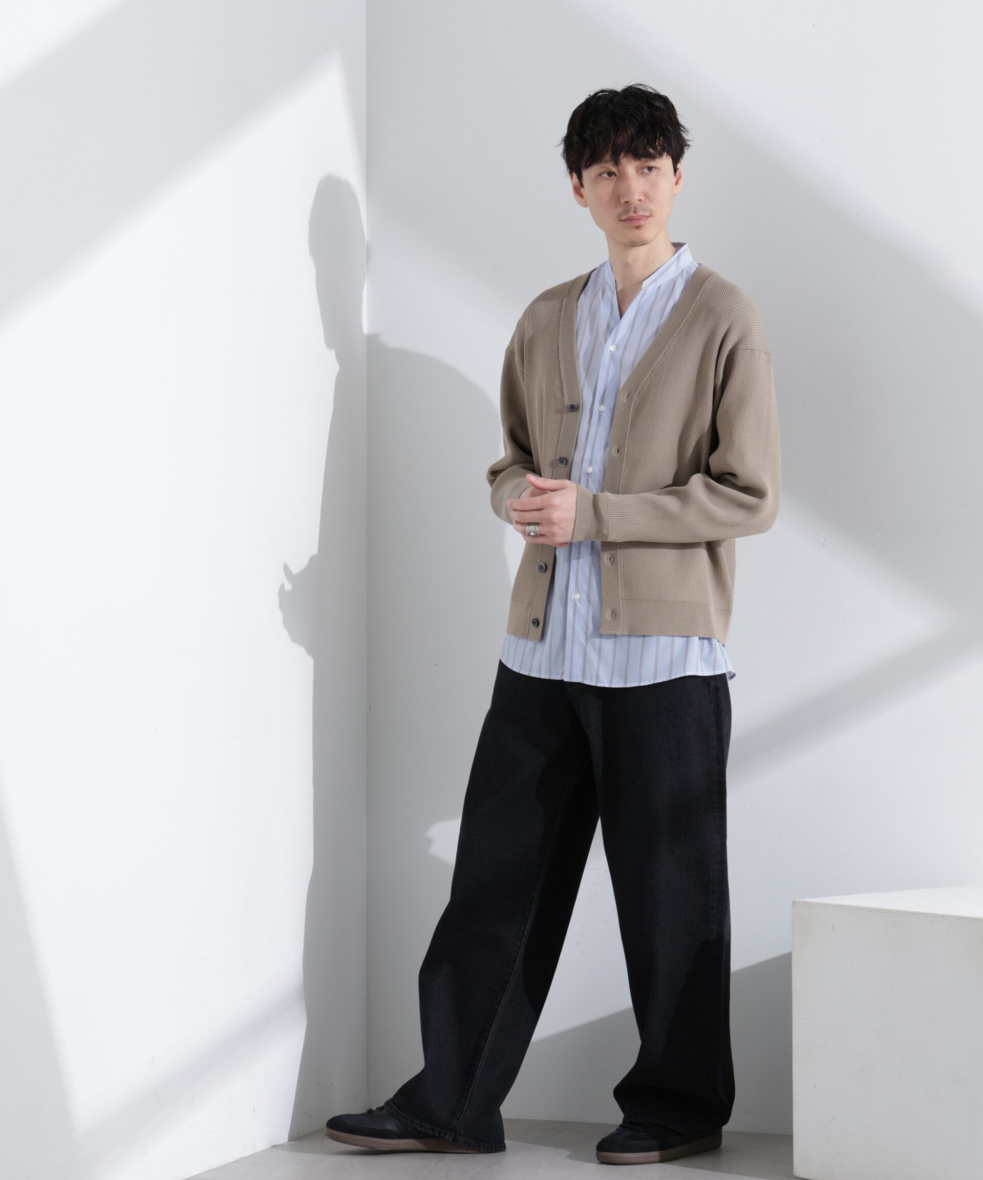  「CICAドライタッチ リブカーディガン」|カーディガン|