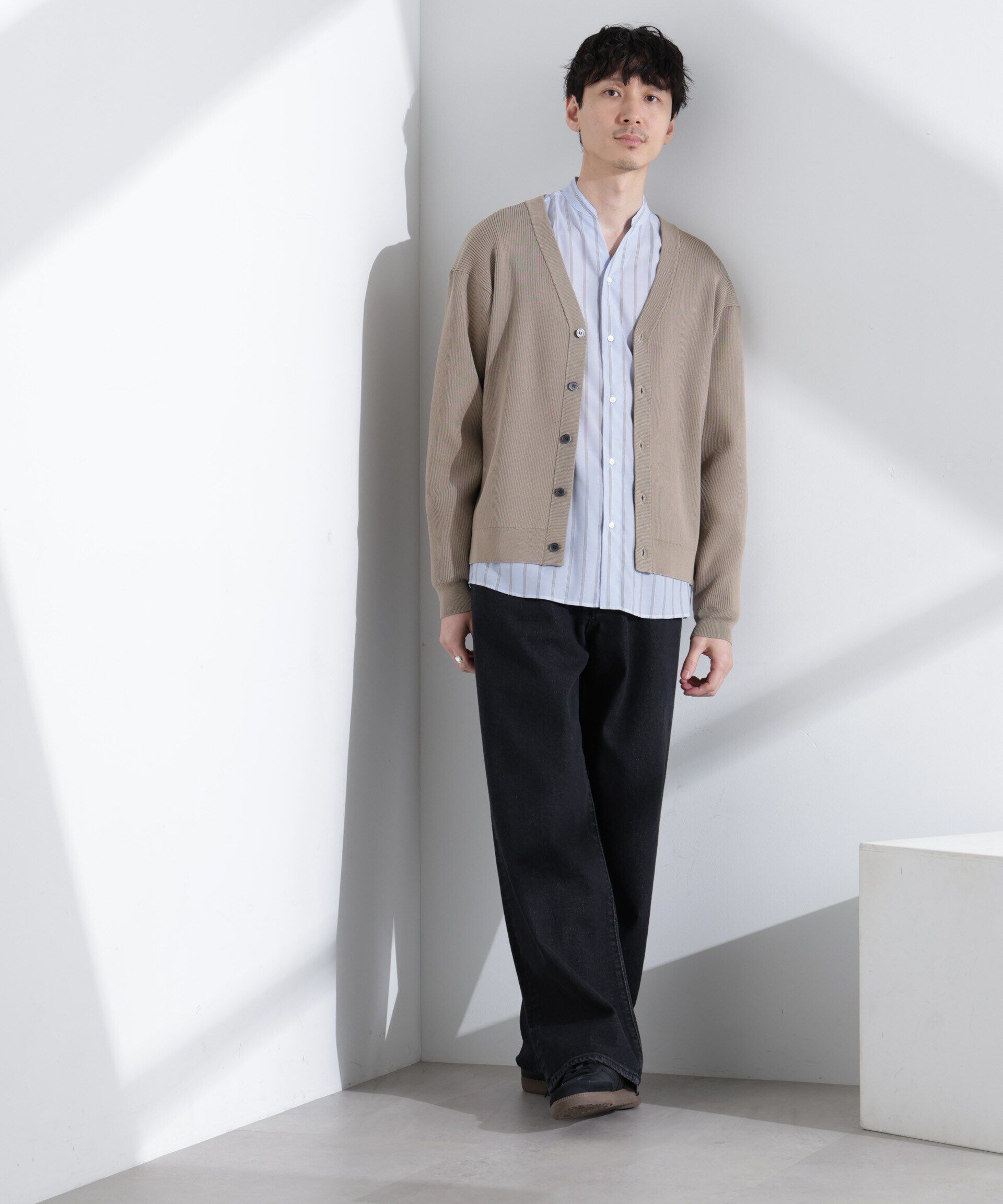  「CICAドライタッチ リブカーディガン」|カーディガン|