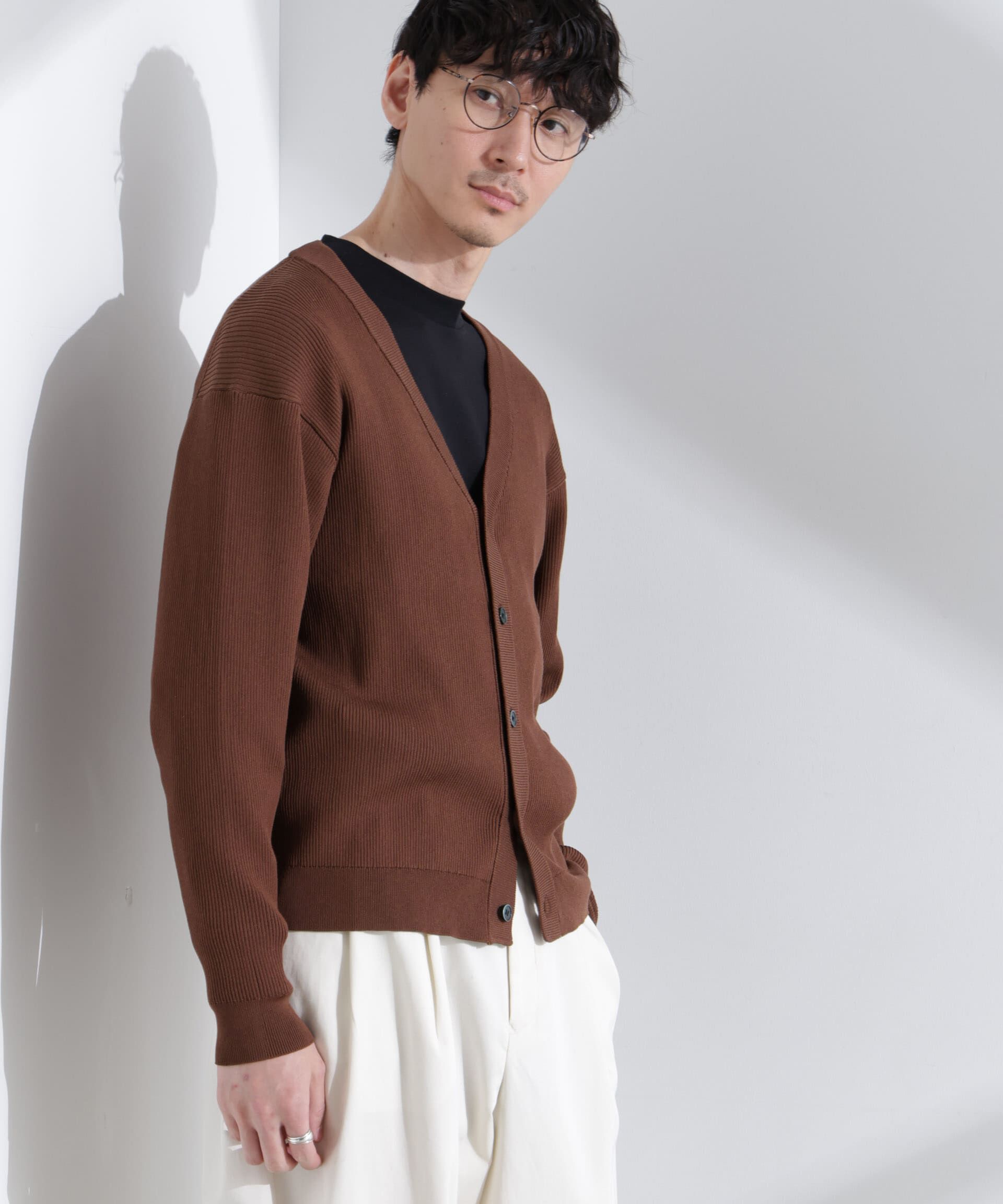  「CICAドライタッチ リブカーディガン」|カーディガン|