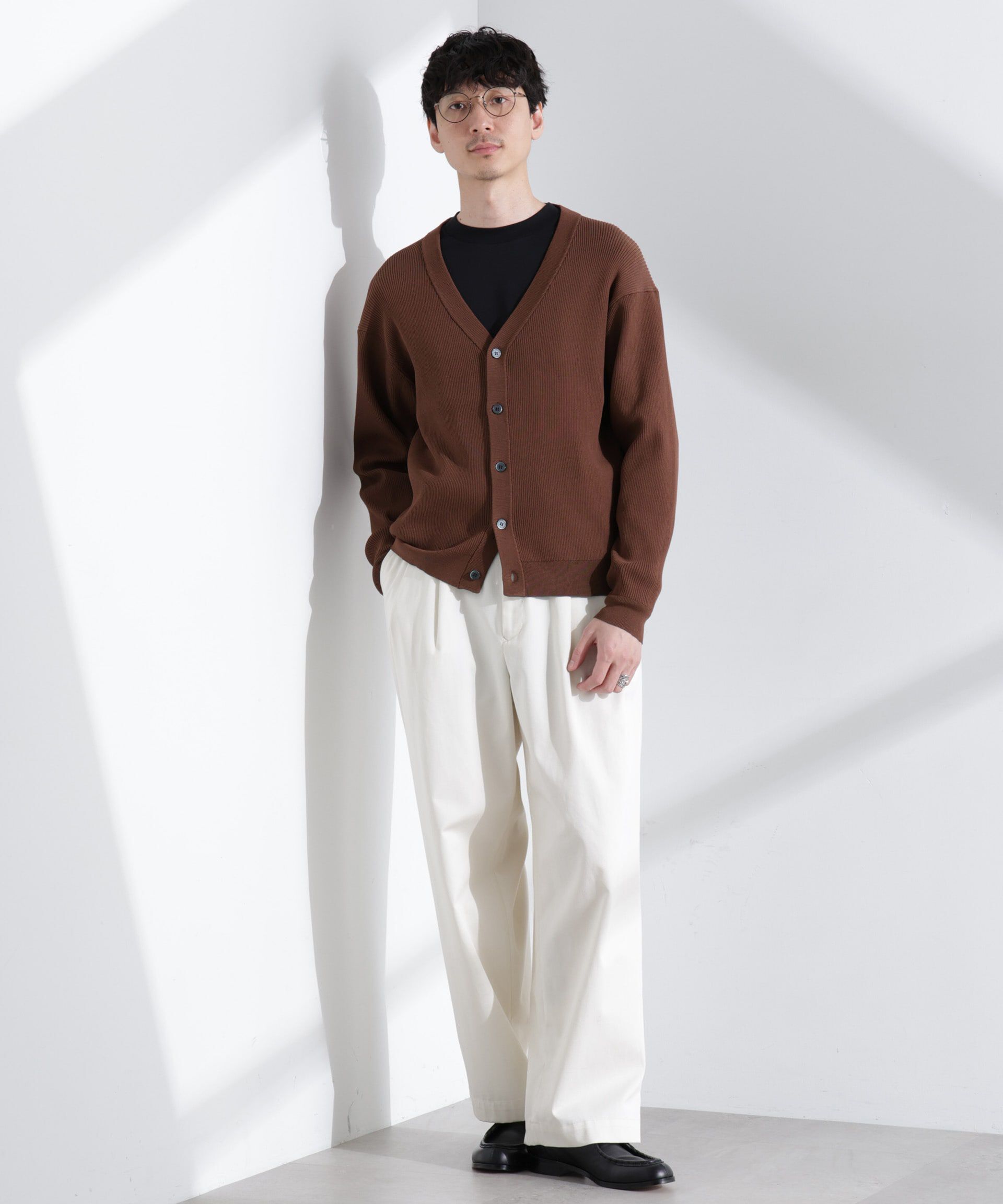  「CICAドライタッチ リブカーディガン」|カーディガン|