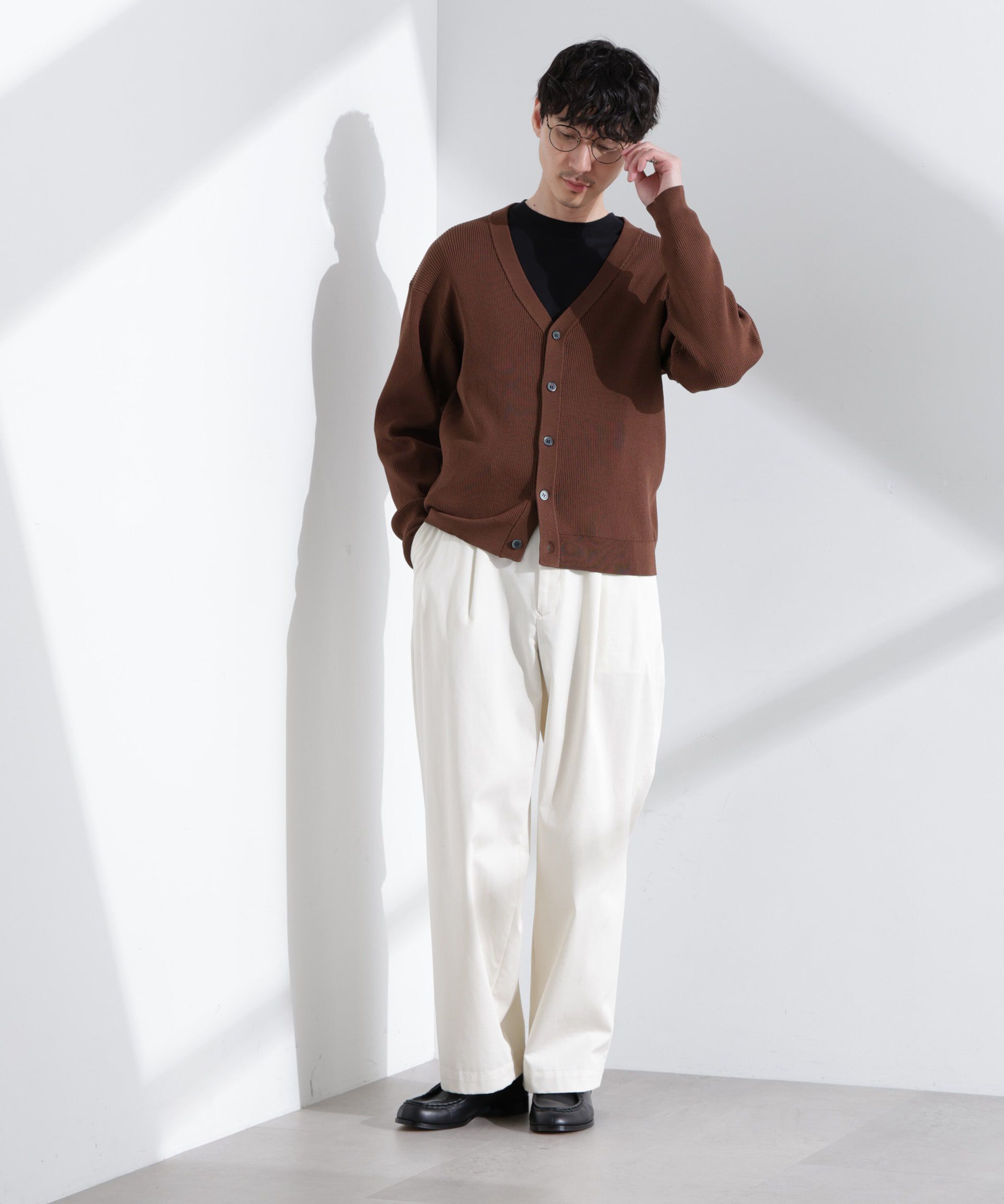  「CICAドライタッチ リブカーディガン」|カーディガン|