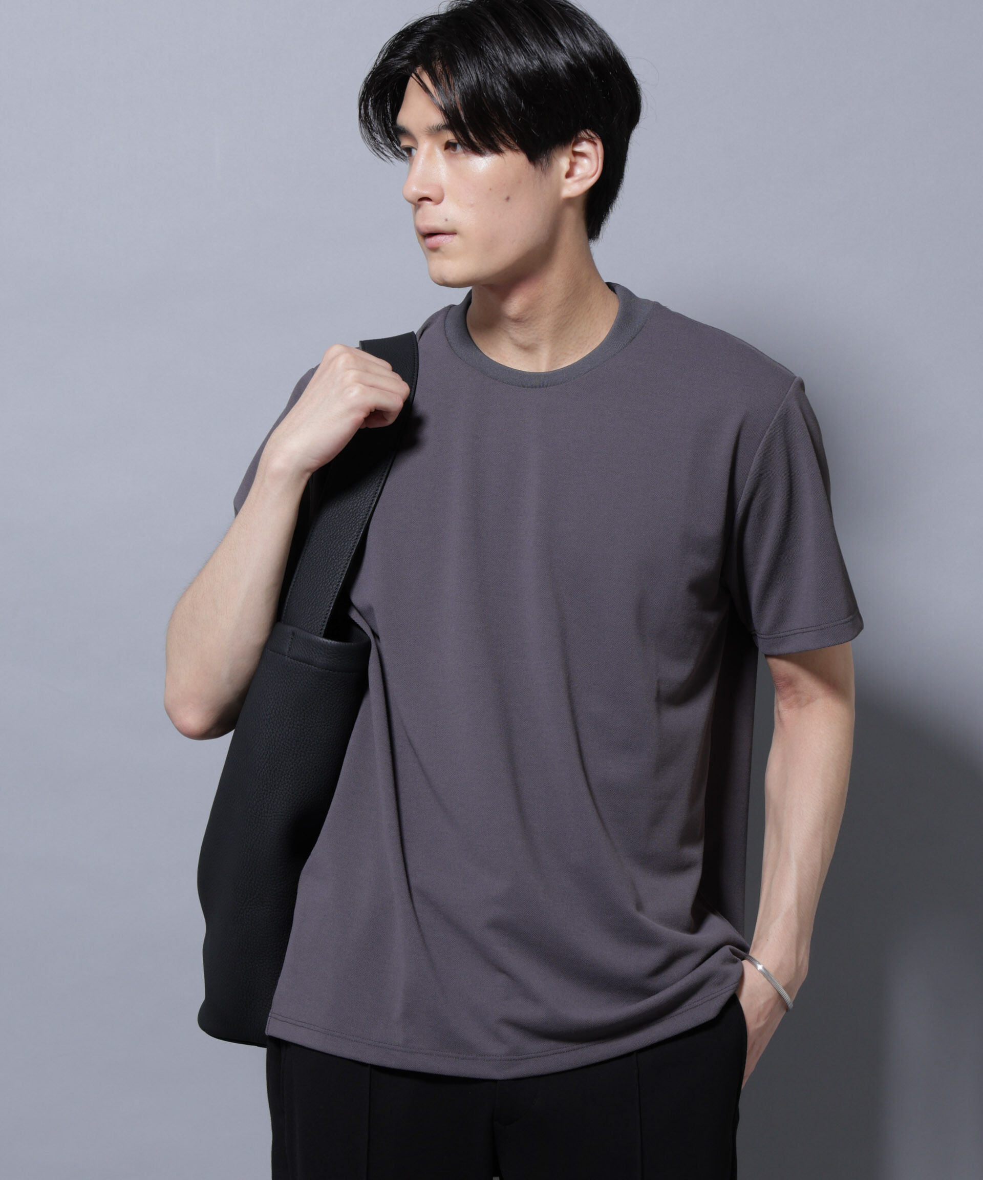 nano･universe「「N Tshirts」 AERO FREEZE 鹿の子ジャケT 半袖」|Tシャツ・カットソー|