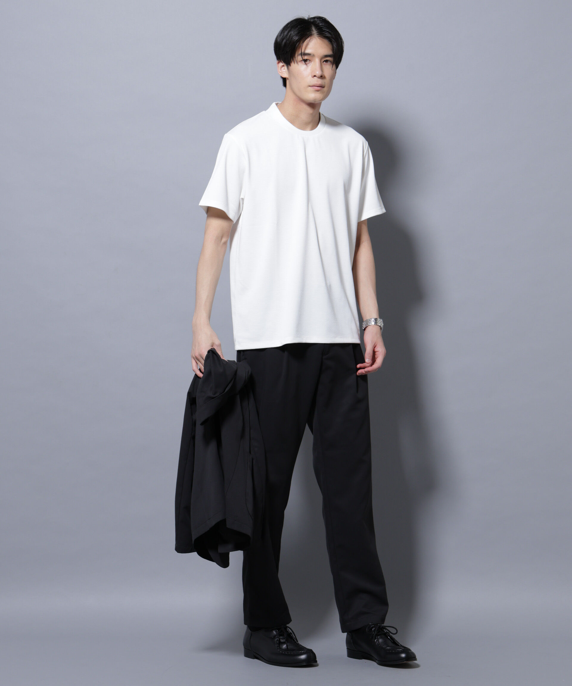 nano･universe「「N Tshirts」 AERO FREEZE 鹿の子ジャケT 半袖」|Tシャツ・カットソー|