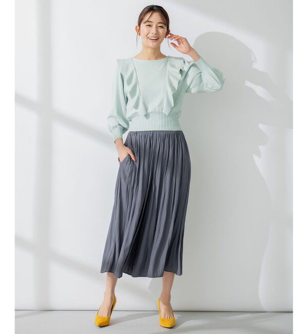 組曲「【新色追加・ウエスト調整可】ギャザーライトデシン パンツ」|その他|