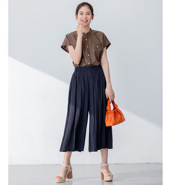 組曲「【新色追加・ウエスト調整可】ギャザーライトデシン パンツ」|その他|