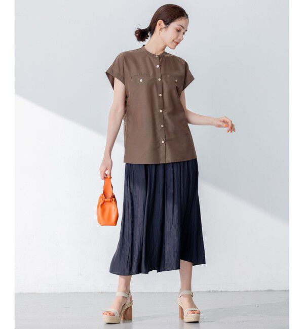 組曲「【新色追加・ウエスト調整可】ギャザーライトデシン パンツ」|その他|