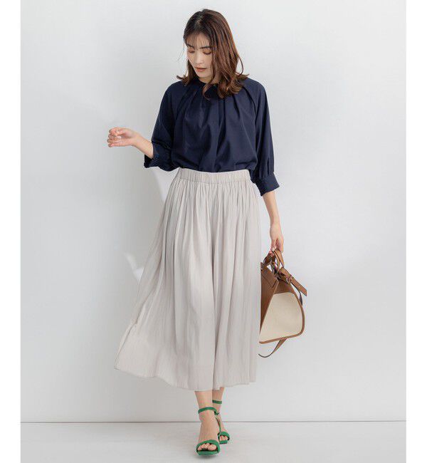 組曲「【新色追加・ウエスト調整可】ギャザーライトデシン パンツ」|その他|