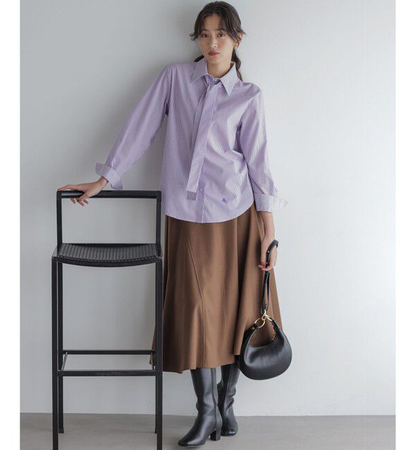 組曲「ツイル起毛フレア スカート」|スカート|