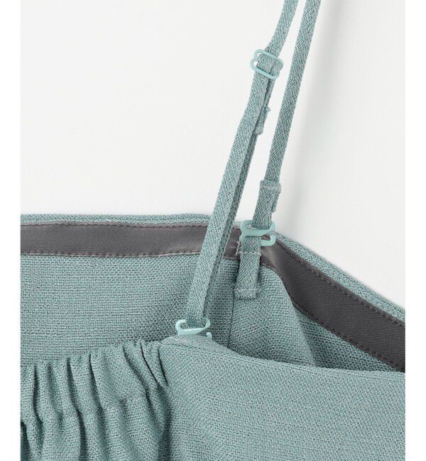 自由区「【セットアップ対応・接触冷感・洗える】リネンライクシンセティックキャミ ビスチェ」|その他|