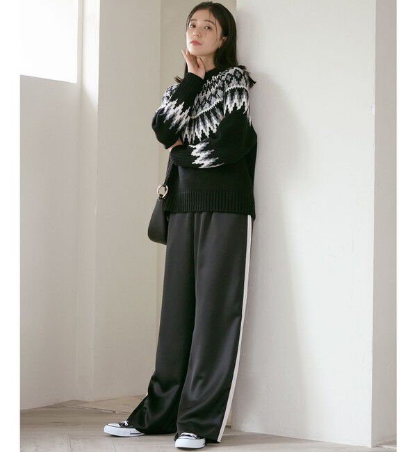 23区「【SLOW/一部店舗限定】ブライトサテン ライン パンツ」|その他|