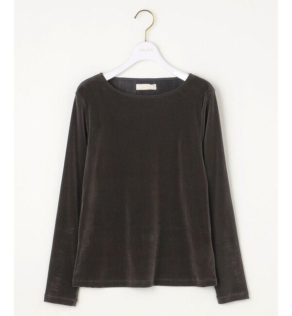 any SiS「【洗える】チュールベロア プルオーバー」|Tシャツ・カットソー|