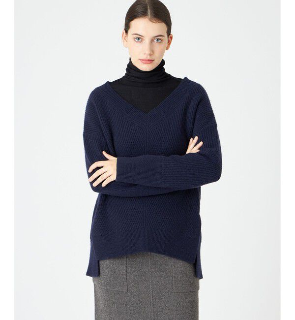 BEIGE,「VARENNE / オーバーサイズニット」|ニット・セーター|Navy