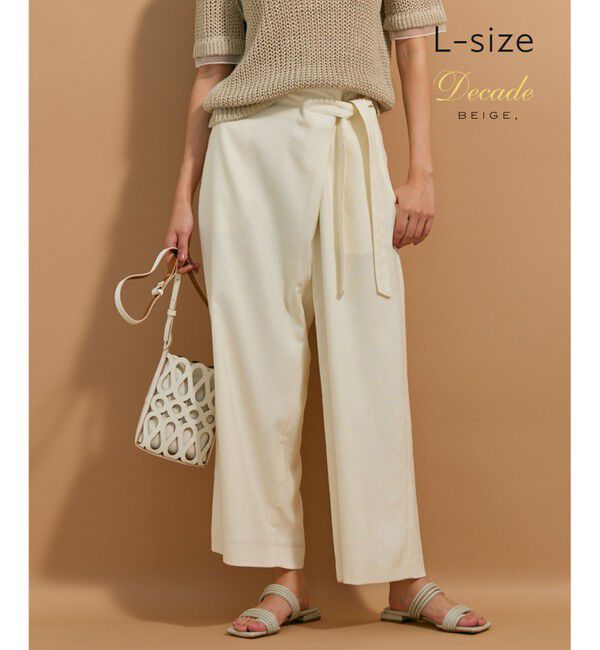 BEIGE,「【L-size】CAROLE / デザインパンツ」|その他|Ecru