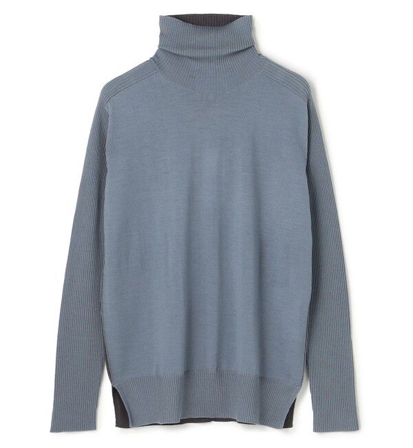 BEIGE,「【洗える・VERY NaVY掲載】LA MONNAIE / バイカラーウールタートルニット」|ニット・セーター|