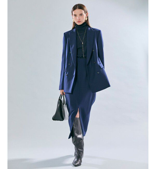 BEIGE,「【洗える・VERY NaVY掲載】LA MONNAIE / バイカラーウールタートルニット」|ニット・セーター|