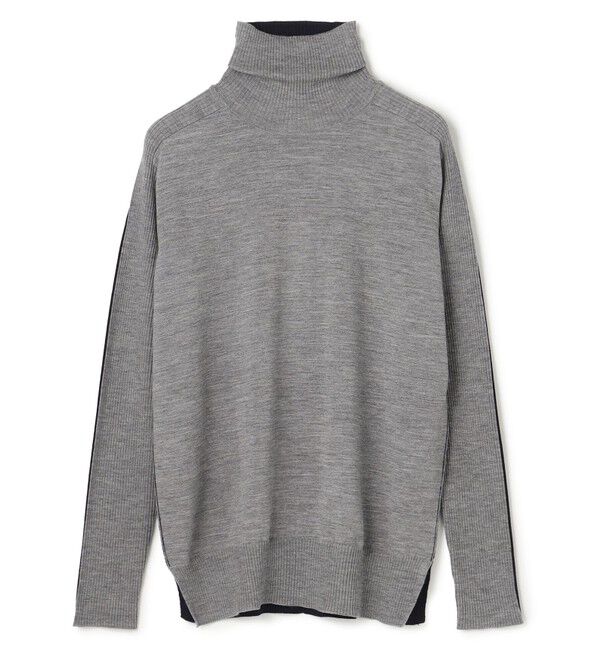 BEIGE,「【洗える・VERY NaVY掲載】LA MONNAIE / バイカラーウールタートルニット」|ニット・セーター|