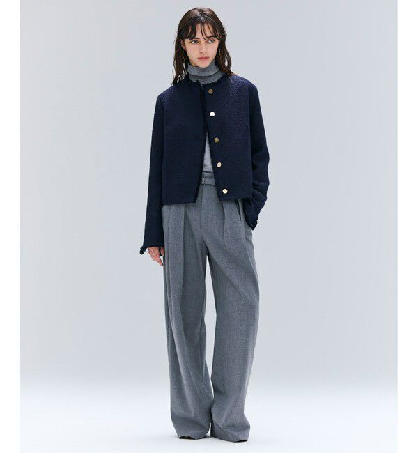 BEIGE,「【洗える・VERY NaVY掲載】LA MONNAIE / バイカラーウールタートルニット」|ニット・セーター|