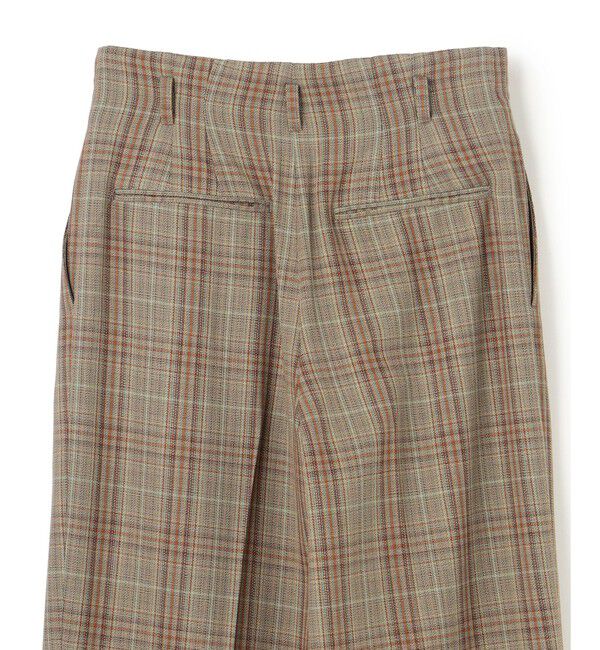 BEIGE,「SELMA / チェックウールハイウエストタックパンツ」|その他|