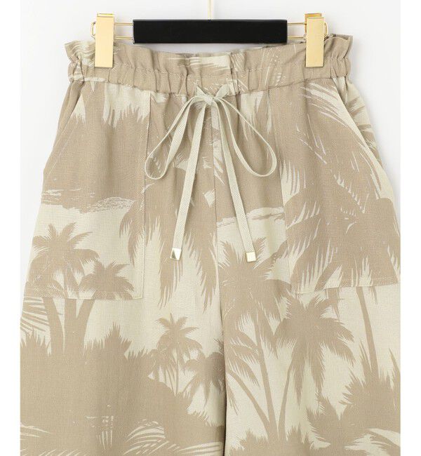  「リネンコットンプリントパンツ」|その他|