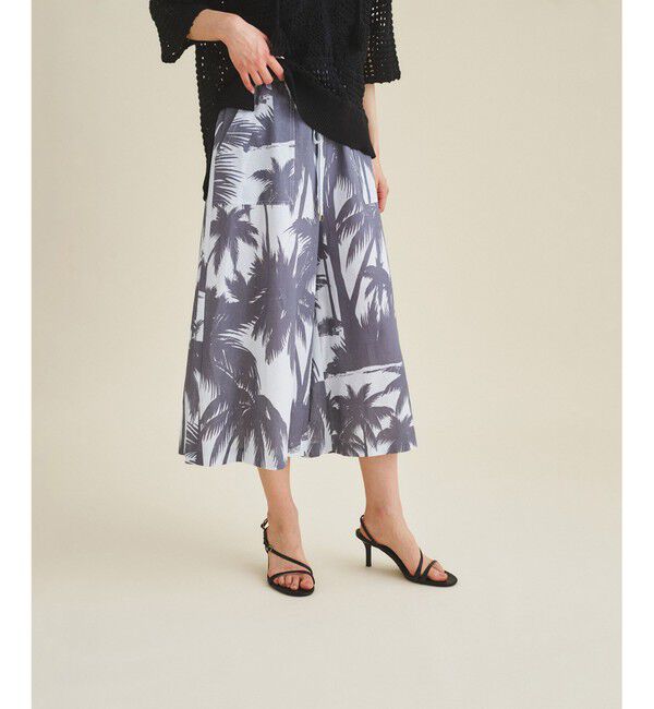  「リネンコットンプリントパンツ」|その他|