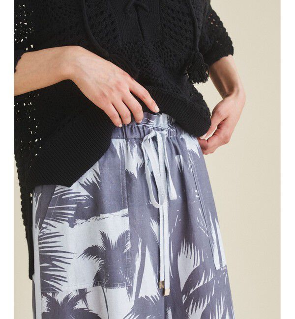  「リネンコットンプリントパンツ」|その他|