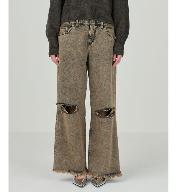 Diagram「レイヤードデニムパンツ」|その他|ブラウン