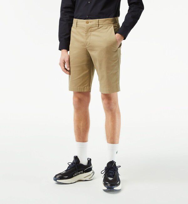 LACOSTE「エッセンシャルバミューダショーツ」|その他|ベージュ