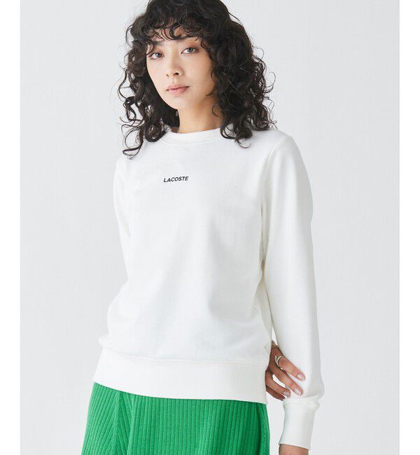 LACOSTE「ブランドネームロゴ刺繍 クルーネックスウェットプルオーバー トレーナー」|スウェット・ジャージ|