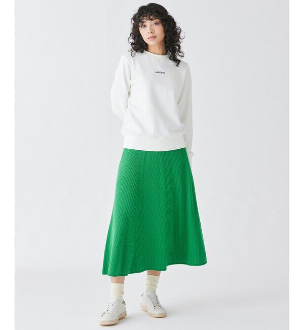 LACOSTE「ブランドネームロゴ刺繍 クルーネックスウェットプルオーバー トレーナー」|スウェット・ジャージ|