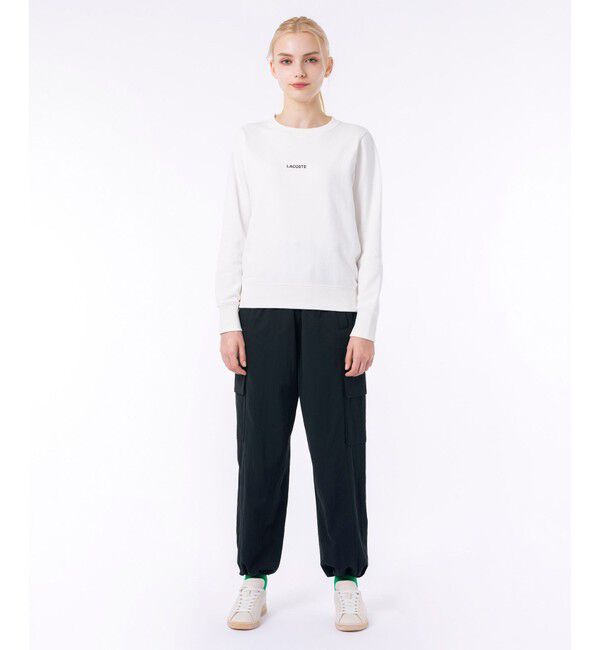 LACOSTE「ブランドネームロゴ刺繍 クルーネックスウェットプルオーバー トレーナー」|スウェット・ジャージ|