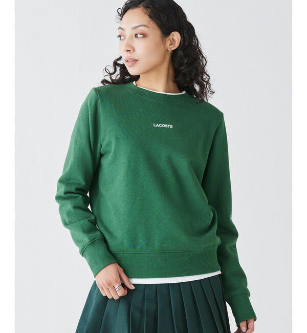 LACOSTE「ブランドネームロゴ刺繍 クルーネックスウェットプルオーバー トレーナー」|スウェット・ジャージ|
