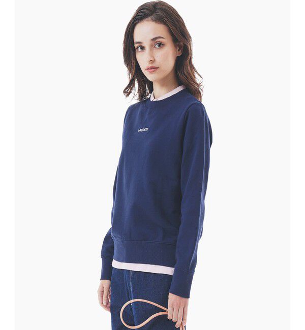 LACOSTE「ブランドネームロゴ刺繍 クルーネックスウェットプルオーバー トレーナー」|スウェット・ジャージ|