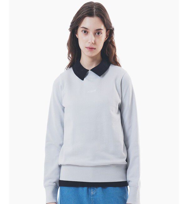 LACOSTE「ブランドネームロゴ刺繍 クルーネックスウェットプルオーバー トレーナー」|スウェット・ジャージ|