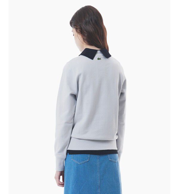 LACOSTE「ブランドネームロゴ刺繍 クルーネックスウェットプルオーバー トレーナー」|スウェット・ジャージ|