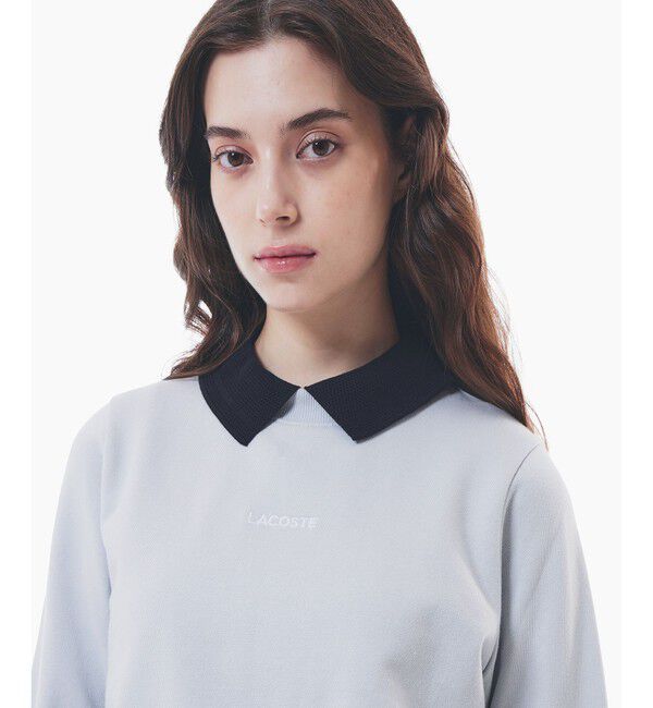 LACOSTE「ブランドネームロゴ刺繍 クルーネックスウェットプルオーバー トレーナー」|スウェット・ジャージ|