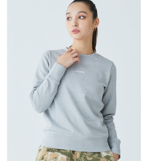 LACOSTE「ブランドネームロゴ刺繍 クルーネックスウェットプルオーバー トレーナー」|スウェット・ジャージ|