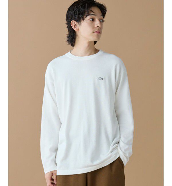 LACOSTE「サスティナブルニットTシャツ」|Tシャツ・カットソー|